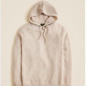 J Crew 100% Cashmere waffle hooded sweater